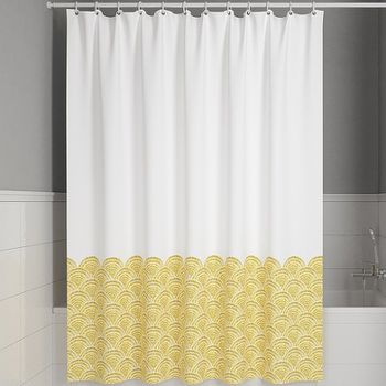 Штора для ванны Iddis Base 180х200 BW02P18i11 Белая Желтая — фото 1, Шторы для ванной