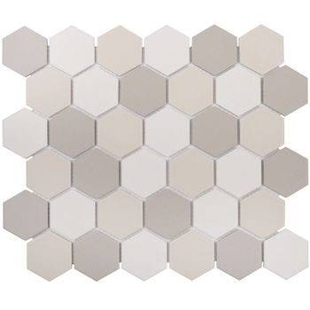 Керамическая мозаика StarMosaic Non-Slip Hexagon Small Lb Mix Antislip. JMT31955 28,2x32,5 см — фото 1, Мозаика