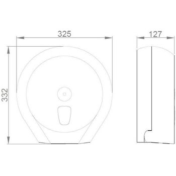 Диспенсер туалетной бумаги Nofer Black 05011.N Черный матовый — фото 2, Диспенсеры туалетной бумаги
