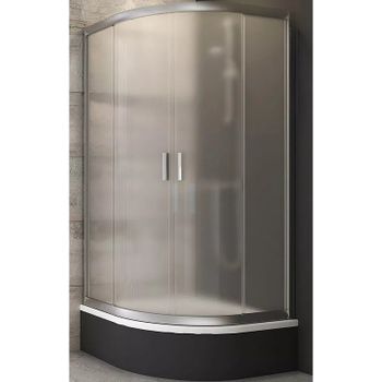 Душевой уголок Ravak Blix 80x80 BLCP4-80 Sabina 3B240U40ZG профиль Сатин стекло матовое — фото 1, Душевые уголки четверть круга