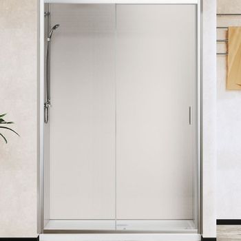 Душевая дверь Vincea City 150 VDS-5CT150CL профиль Хром стекло прозрачное — фото 1, Раздвижные душевые двери