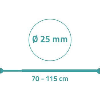 Карниз для ванны Ridder Wien 55111 Черный — фото 2, Карнизы для ванной