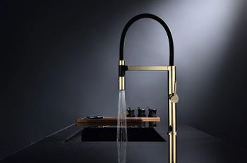 Смеситель для кухни Paulmark Leader Le214101-G Золото — фото 4, Смесители для кухни