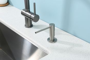 Дозатор для моющего средства Raglo R720.02.05 Сатин — фото 7, Дозаторы для кухонных моек