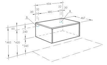 Тумба Aquaton Сакура 60 1A220403SKW80 подвесная Ольха наварра Белый глянец — фото 5, Комоды и тумбы для ванной комнаты