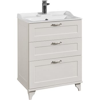 Товар: Тумба под раковину Aquaton Леон 65 Н 1A194601LBPS0 Дуб белый - фото 1 Тумба под раковину Aquaton Леон 65 Н 1A194601LBPS0 Дуб белый — фото 1, Тумбы под раковину