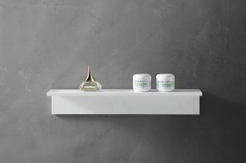 Полка из искусственного камня Abber Stein AS1654 Белая — фото 3, Полки для ванной и душа