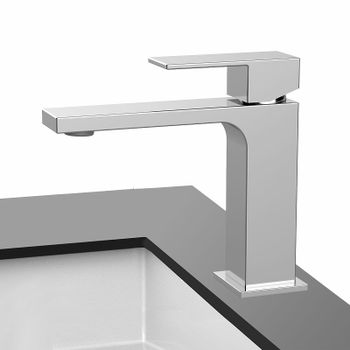 Смеситель для раковины Vincea Cube VBF-1C01CH Хром — фото 2, Смесители для раковины