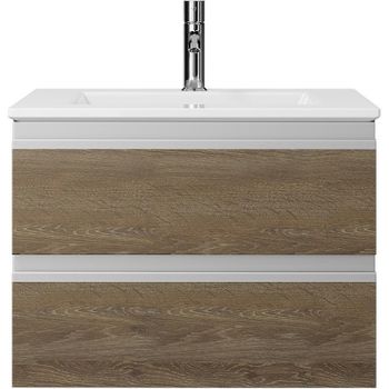 Тумба под раковину Creto Alba 60 11-1161TR подвесная Truffle — фото 1, Тумбы под раковину