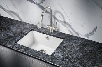 Кухонная мойка Milacio Leon 55 Cuarzo MC.77082 Белая — фото 4, Кухонные мойки