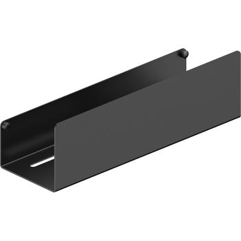 Металлическая полка WasserKRAFT Elbe K-7215 Черная матовая — фото 1, Полки для ванной и душа