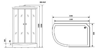 Душевая кабина Niagara Ultra  NG-903-01R 120x80 с гидромассажем — фото 16, Душевые кабины