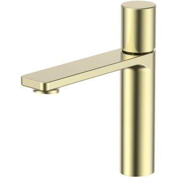 Смеситель для раковины Vincea Vogue VBF-4V3BG Брашированное золото — фото 1, Смесители для раковины