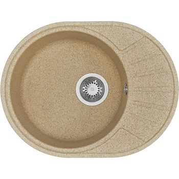Кухонная мойка Aquaton Чезана 57 1A711232CS220 Песочная — фото 1, Кухонные мойки
