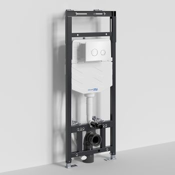Инсталляция WasserKRAFT Alme 15TLT.010.ME.WH01 для унитаза с Белой клавишей смыва — фото 1, Инсталляции для унитазов