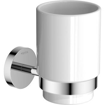 Стакан для зубных щеток Aquatek Бетта AQ4604CR Хром — фото 1, Стаканы для зубных щеток