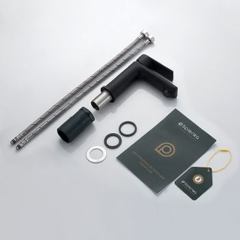 Товар: Смеситель для раковины Splenka S05.10.06 Черный матовый - фото 10 Смеситель для раковины Splenka S05.10.06 Черный матовый — фото 10, Смесители для раковины