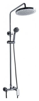 Душевая система Bravat Opal С F9125183CP-A1-RUS Хром — фото 1, Душевые стойки