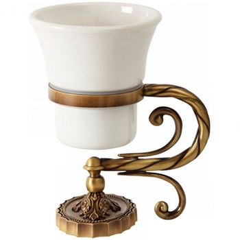 Стакан для зубных щеток Migliore Edera 16905 Бронза — фото 1, Стаканы для зубных щеток