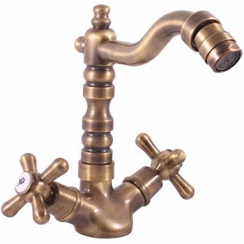 Смеситель для биде Rav Slezak Morava retro MK120.5/9SM Бронза — фото 1, Смесители для биде