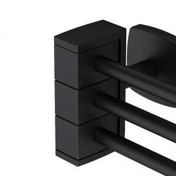 Держатель для полотенец AM.PM Gem A9032722 поворотный Черный — фото 2, Полотенцедержатели