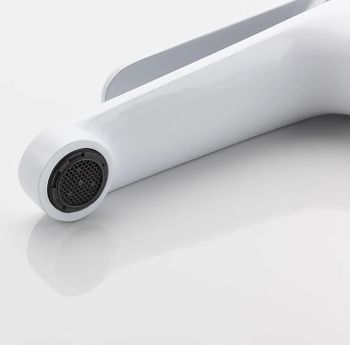 Смеситель для раковины Frap H45 F1045 Белый Хром — фото 4, Смесители для раковины