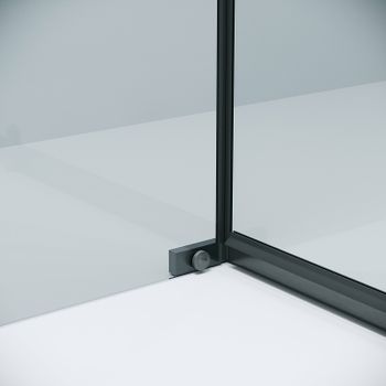 Душевой уголок Grossman Pragma 100х90 120.K33.03.1090.42.00 профиль Графит сатин стекло прозрачное — фото 6, Прямоугольные душевые уголки