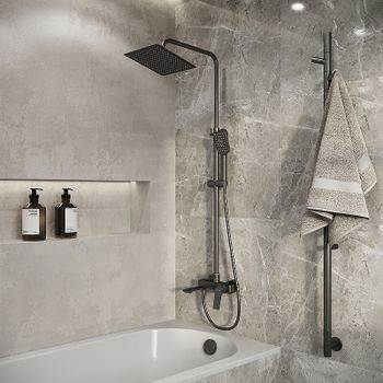 Душевая система Grossman Cosmo 500.K35.02.420 Графит брашированный — фото 6, Душевые стойки