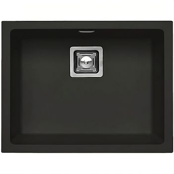 Кухонная мойка Alveus Granital+ Quadrix 50 Deep Black G90 560x460x200 1149138 Черная матовая — фото 1, Кухонные мойки