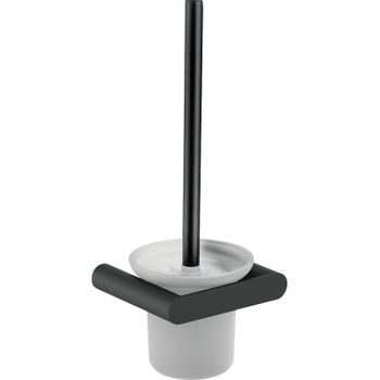 Ершик для унитаза Nofer Verona 16877.N Черный матовый — фото 1, Ершики для унитаза