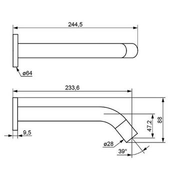 Смеситель для раковины ESKO SNR28 Хром — фото 2, Смесители для раковины