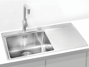 Кухонная мойка Alveus Pure 50L KMB-90 860x525 1103652 Брашированная сталь — фото 2, Кухонные мойки