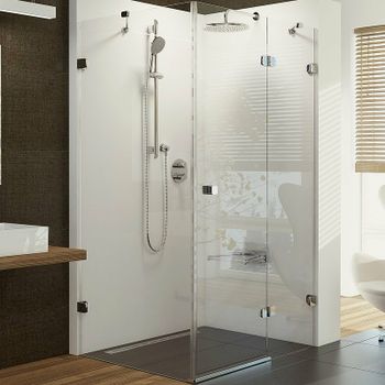 Душевой уголок Ravak Brilliant BSDPS-90/90 90х90 R 0UP77A00Z1 профиль Хром стекло Transparent — фото 1, Квадратные душевые уголки