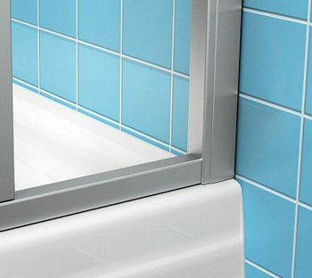 Душевая дверь Ravak Supernova SRV2-90 195 S 14V703O2Z1 профиль Черный стекло Transparent — фото 7, Раздвижные душевые двери