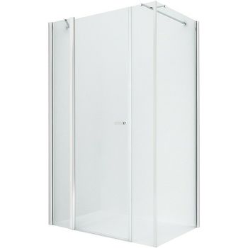 Душевой уголок New Trendy New Soleo Chrome 110х100 K-0372 профиль Хром стекло прозрачное — фото 1, Прямоугольные душевые уголки