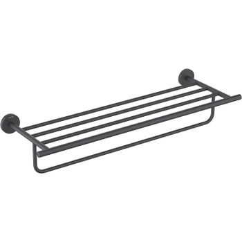 Товар: Полка для полотенец Aquatek Оберон AQ4215MB Черная матовая - фото 1 Полка для полотенец Aquatek Оберон AQ4215MB Черная матовая — фото 1, Полки для полотенец