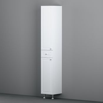 Шкаф пенал Damixa RedBlu Palace One 30 M41CSR0303WG с бельевой корзиной Белый — фото 2, Пеналы для ванной комнаты