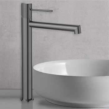 Смеситель для раковины Vincea Desire VBF-1D2GM Вороненая сталь — фото 2, Смесители для раковины