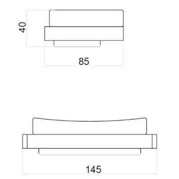 Мыльница Webert Pegaso PE500101010 Золото — фото 2, Мыльницы