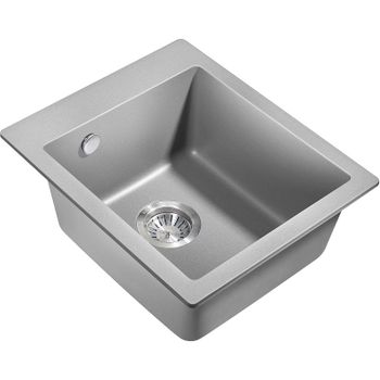 Товар: Кухонная мойка Milacio Murcia 42 Cuarzo MC.77043 Серый металлик - фото 1 Кухонная мойка Milacio Murcia 42 Cuarzo MC.77043 Серый металлик — фото 1, Кухонные мойки