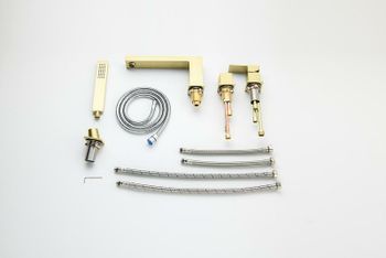 Смеситель на борт ванны Timo Selene 2130/17Y Золото матовое — фото 7, Смесители на борт ванны