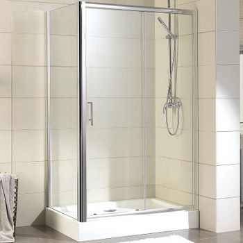 Душевой уголок Aquanet Delta NPE1131 160х80 273608 профиль Хром стекло прозрачное — фото 1, Прямоугольные душевые уголки