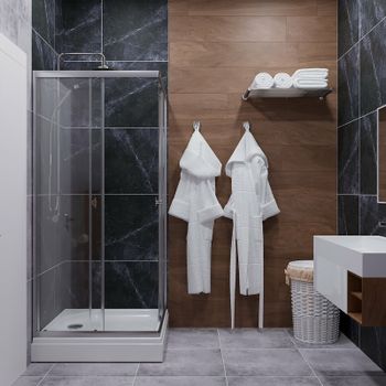 Душевой уголок Triton Вента-Хром 80х80 Щ0000049620 профиль Хром стекло прозрачное — фото 4, Квадратные душевые уголки