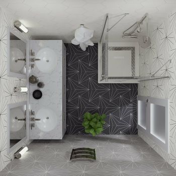 Душевой уголок Triton Дельта-Хром 90х90 Щ0000054216 профиль Хром стекло прозрачное — фото 6, Квадратные душевые уголки