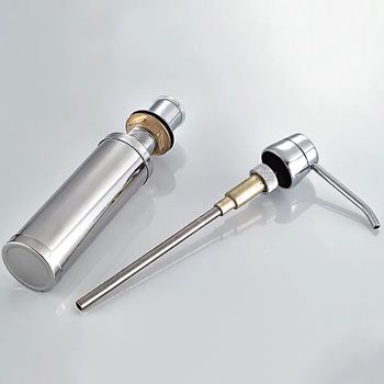 Дозатор для моющего средства Haiba HB405 Хром — фото 3, Дозаторы для кухонных моек