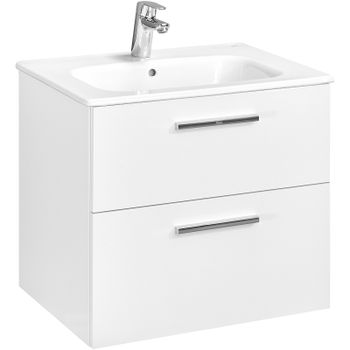 Тумба под раковину Roca Victoria 60 A857468806 подвесная Белый глянец — фото 1, Тумбы под раковину