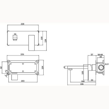 Смеситель для раковины Orange Lutz M04-722cr Хром — фото 9, Смесители для раковины