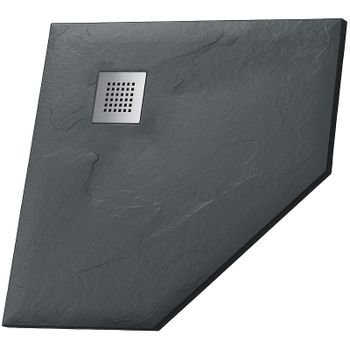 Душевой поддон из искусственного камня Grossman Strong 100x100 GR-S2100100D Графит — фото 1, Душевые поддоны из искусственного камня