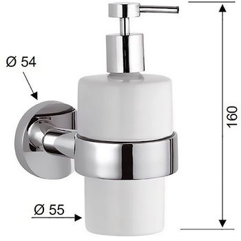 Дозатор для жидкого мыла Remer Guest GS13NO Черный матовый — фото 2, Дозаторы