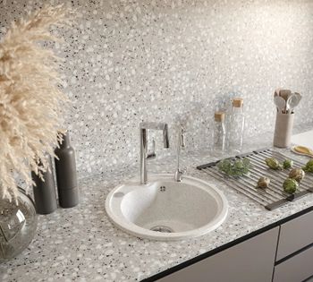 Кухонная мойка Domaci Бьелла DMC-45 GWS-45-331 Белая — фото 2, Кухонные мойки